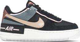 Nike: Чёрные кроссовки  Air Force 1 Shadow