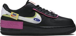 Nike: Чёрные кроссовки  Air Force 1 Shadow