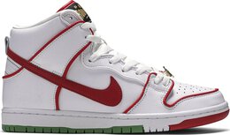 Nike: Белые кроссовки  Dunk High Premium SB