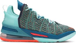 Nike: Зелёные кроссовки  Lebron 18