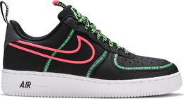 Nike: Чёрные кроссовки  Air Force 1