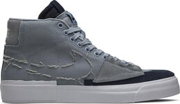 Nike: Серые кроссовки  Blazer Mid