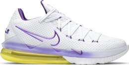 Nike: Белые кроссовки  Lebron 17 Low