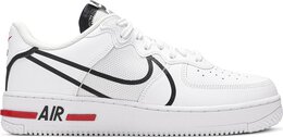 Nike: Белые кроссовки  Air Force 1 React