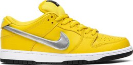 Nike: Жёлтые кроссовки  Dunk Low Pro SB