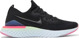 Nike: Чёрные кроссовки  Epic React Flyknit 2