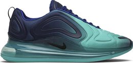 Nike: Зелёные кроссовки  Air Max 720