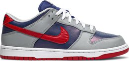 Nike: Серебристые кроссовки  Dunk Low Retro