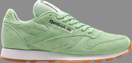 Reebok: Зелёные кроссовки  Classic Leather