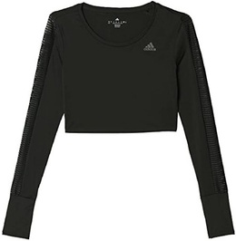 Adidas: Чёрный свитшот