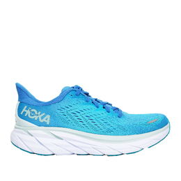 Hoka: Голубые кроссовки