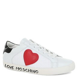 Love Moschino: Белые кеды