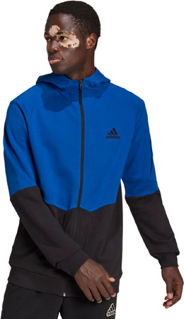 Adidas: Синяя толстовка 
