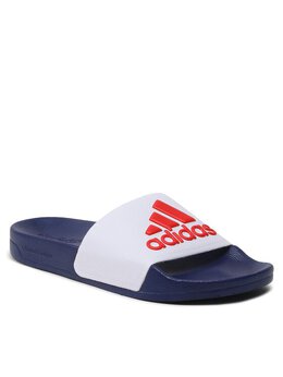 Adidas: Белые шлёпанцы  Adilette