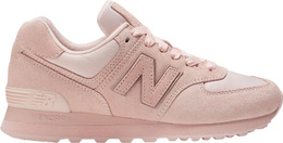 New Balance: Розовые кроссовки  574