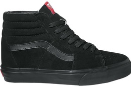 Vans: Чёрные кеды  Sk8-Hi