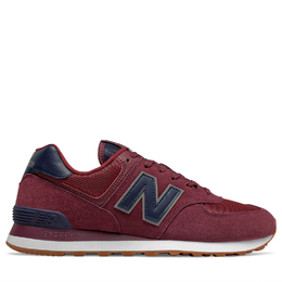 New Balance: Бордовые кроссовки  574