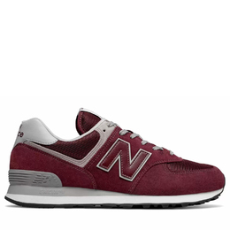 New Balance: Бордовые кроссовки  574