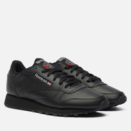 Reebok: Чёрные кроссовки  Classic Leather