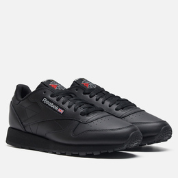 Reebok: Чёрные кроссовки  Classic Leather