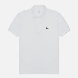 Lacoste: Белое поло 