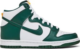 Nike: Зелёные кроссовки  Dunk High