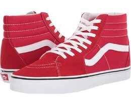 Vans: Красные кроссовки  Sk8-Hi