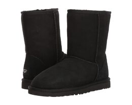 UGG: Чёрные угги  Classic Short