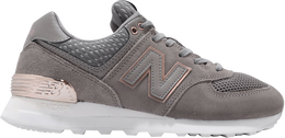 New Balance: Белые кроссовки  574