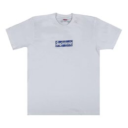 Supreme: Белая футболка  Box Logo