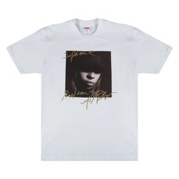 Supreme: Белая футболка  Mary J Blige