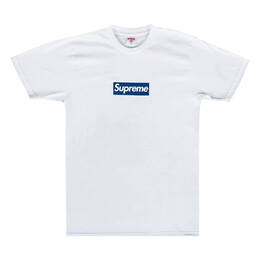 Supreme: Белая футболка  Box Logo