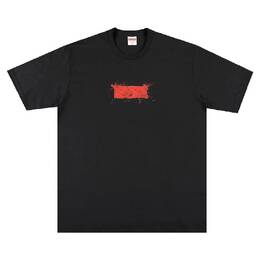 Supreme: Чёрная футболка  Box Logo