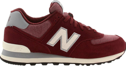 New Balance: Бордовые кроссовки  574