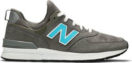 New Balance: Серые кроссовки 574