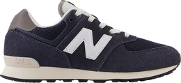 New Balance: Синие кроссовки  574