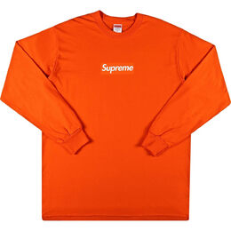 Supreme: Оранжевый свитшот  Box Logo