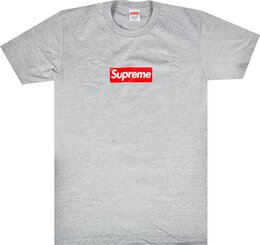 Supreme: Серая футболка  Box Logo