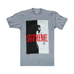 Supreme: Серая футболка 