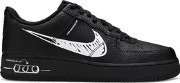 Nike: Чёрные кроссовки  Air Force 1 Low