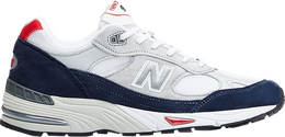 New Balance: Белые кроссовки  991