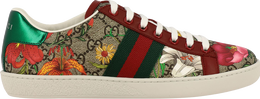 Gucci: Красные кроссовки  GG Supreme