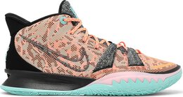 Nike: Оранжевые кроссовки  Kyrie 7