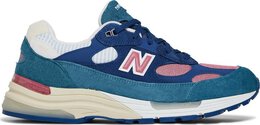 New Balance: Синие кроссовки  992