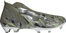 Бутсы Adidas Swarovski x Predator Edge+ FG 'Focus Olive Crystal', зеленый gx3913 | green