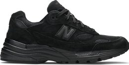 New Balance: Чёрные кроссовки 992