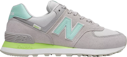 New Balance: Серые кроссовки  574