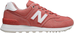 New Balance: Розовые кроссовки  574