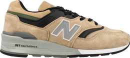 New Balance: Коричневые кроссовки  997