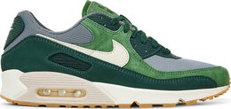 Nike: Зелёные кроссовки Air Max 90 Premium